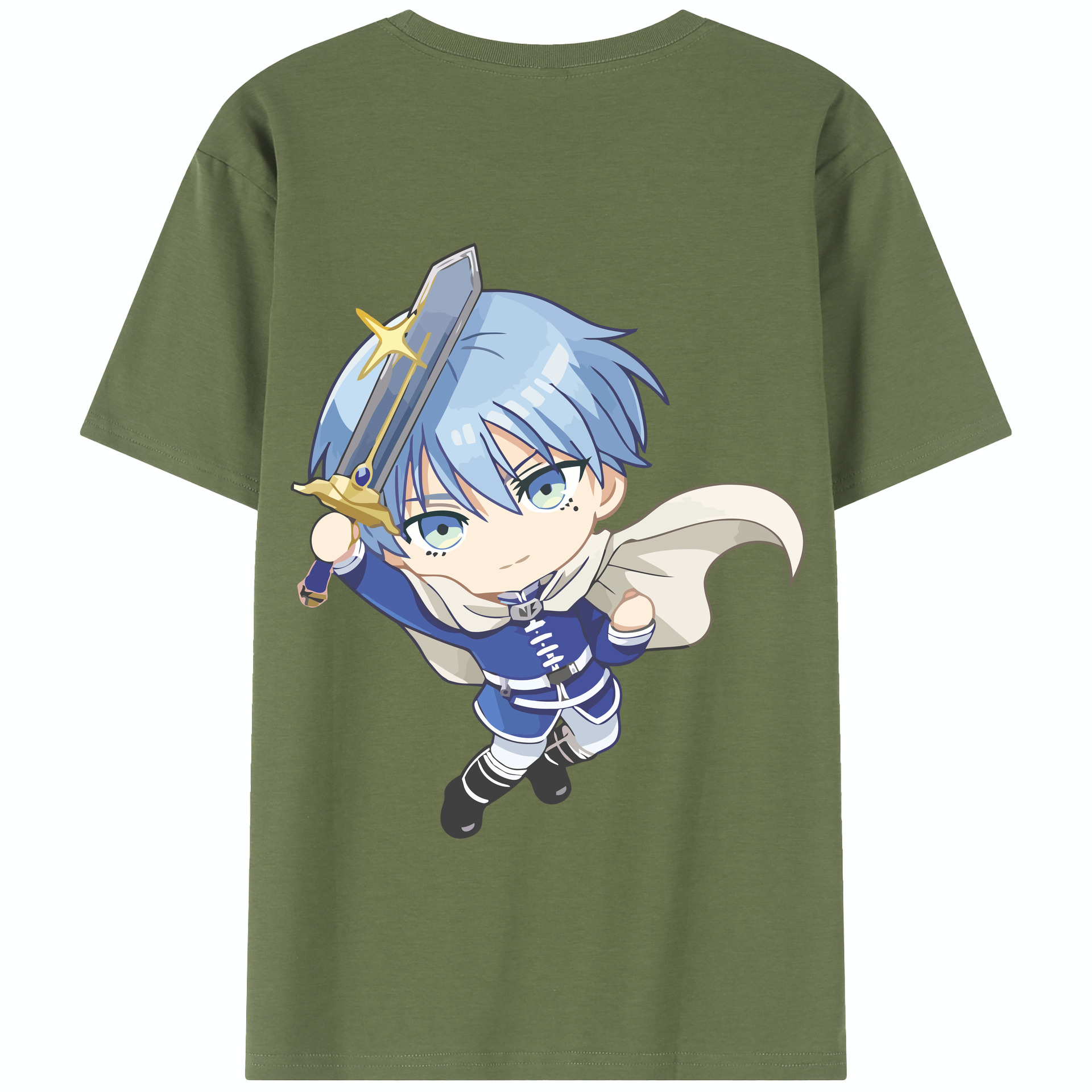 （画像用） 葬送のフリーレン Frieren 綿100％半袖Tシャツ（背面プリント）